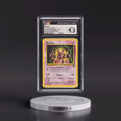 1999 Black Star Promos #14 Mewtwo - Mewtwo Strikes Back (CGC 9.5 MINT+)