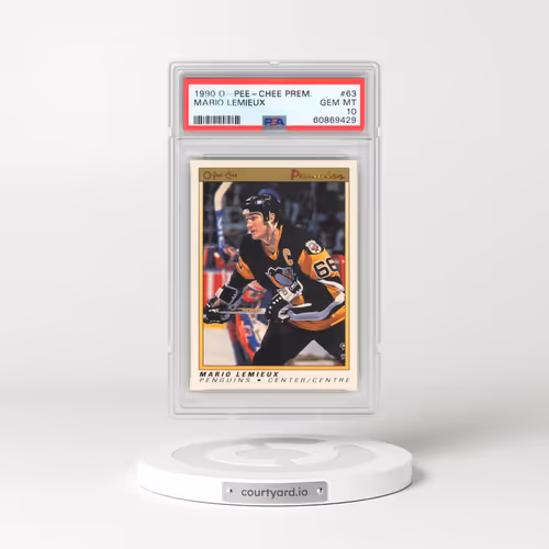 1990 O-Pee-Chee Premier #63 Mario Lemieux (PSA 10 GEM MINT)