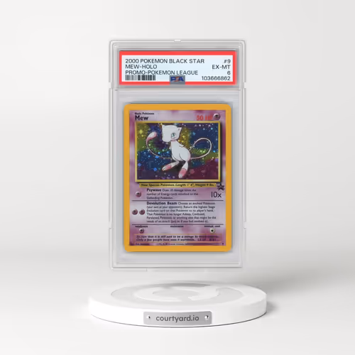 2000 Pokémon Promo Black Star #9 Mew - Holo Pokemon League (PSA 6 EX-MT)