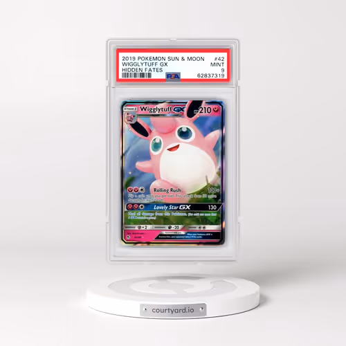 2019 Pokémon Sun & Moon Hidden Fates #42 Wigglytuff GX - Holo (PSA 9 MINT)