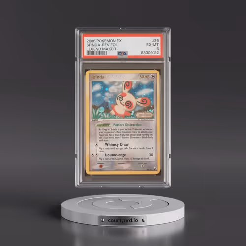 2006 Pokémon EX Legend Maker #26 Spinda - Reverse Foil (PSA 6 EX-MT)