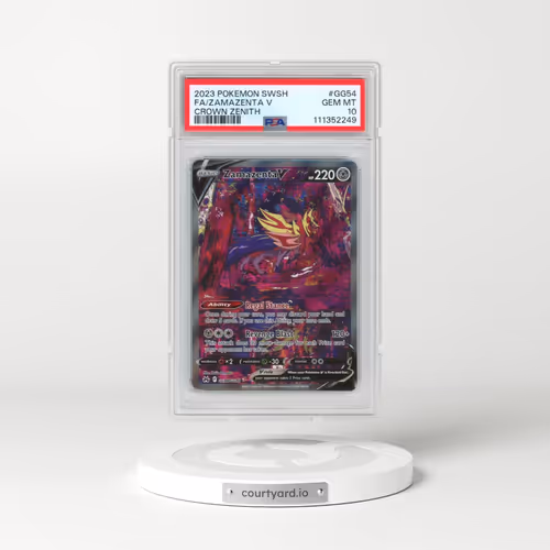 2023 Pokémon Sword and Shield Crown Zenith #GG54 Zamazenta V - Holo Full Art (PSA 10 GEM MINT)