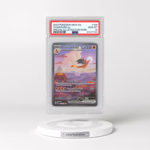 2023 Pokémon Mew EN-151 #199 Charizard EX - Holo Special Illustration Rare (PSA 10 GEM MINT)