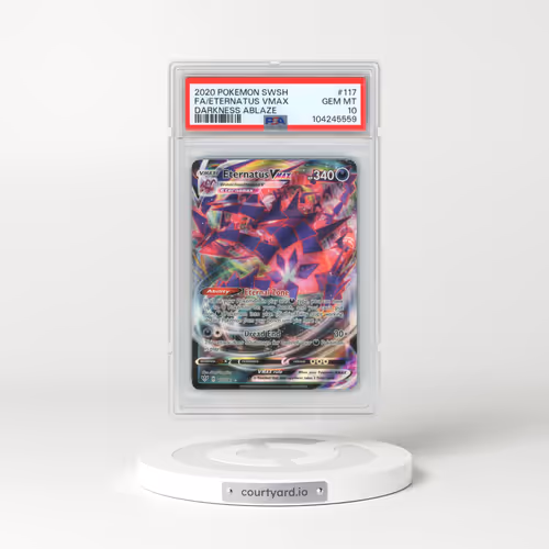 2020 Pokémon Sword & Shield Darkness Ablaze #117 Eternatus Vmax - Full Art (PSA 10 GEM MINT)