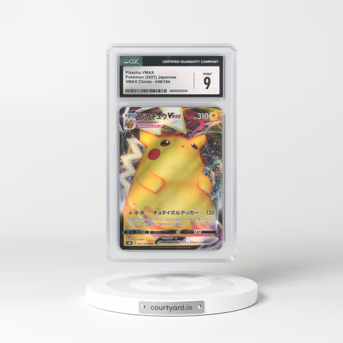 2021 Japanese VMAX Climax #46 Pikachu VMAX - Full Art Holo (CGC 9 MINT)