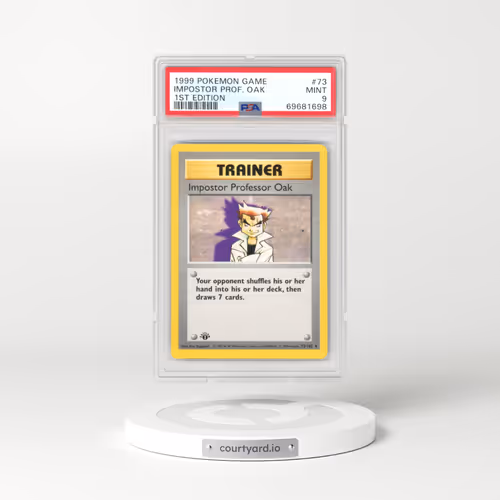 1999 Base Set #73 Impostor Professor Oak - 1st Edition 1st Edition (PSA 9 MINT)
