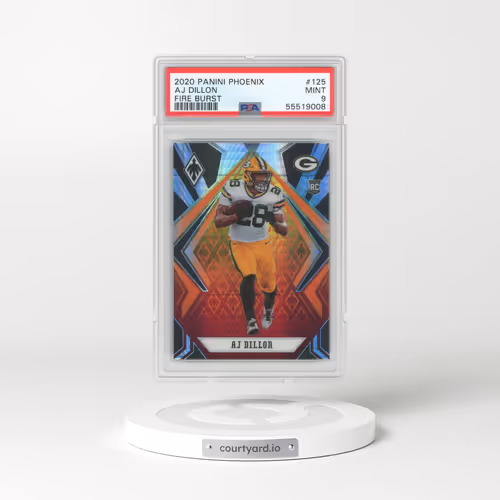 2020 Panini Phoenix #125 AJ Dillon (PSA 9 MINT)