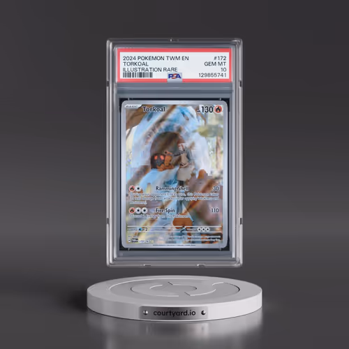2024 Pokémon Twm EN-Twilight Masquerade #172 Torkoal - Illustration Rare (PSA 10 GEM MINT)