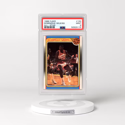 1988 Fleer #125 Dominique Wilkins - All-Star (PSA 9 MINT)