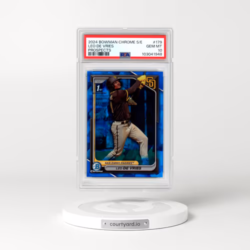 2024 Bowman Chrome Sapphire Edition Prospects #179 Leo de Vries (PSA 10 GEM MINT)