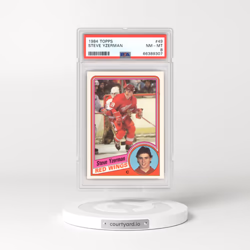 1984 Topps #49 Steve Yzerman (PSA 8 NM-MT)