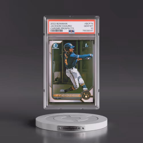 2022 Bowman Chrome Prospects #BCP79 Jackson Chourio (PSA 10 GEM MINT)