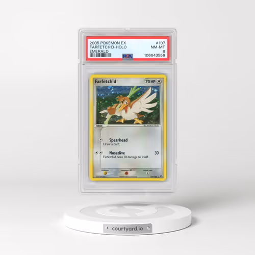 2005 Pokémon EX Emerald #107 Farfetch'd - Holo (PSA 8 NM-MT)