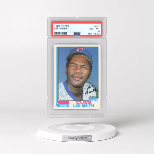 1982 Topps #452 Lee Smith (PSA 8 NM-MT)