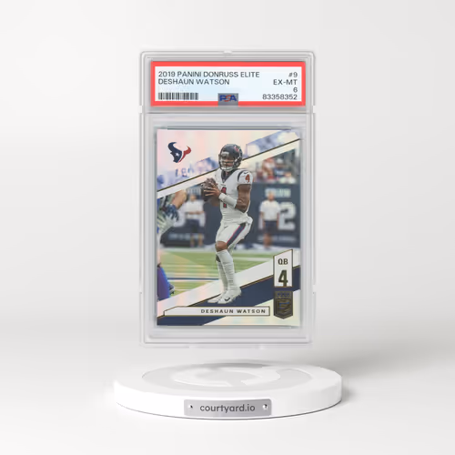 2019 Panini Donruss Elite #9 Deshaun Watson (PSA 6 EX-MT)