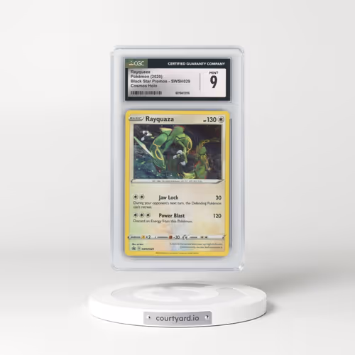 2020 Pokemon Swsh Black Star Promo #029 Rayquaza-Holo - Triple Blisters Pack (CGC 9 MINT)