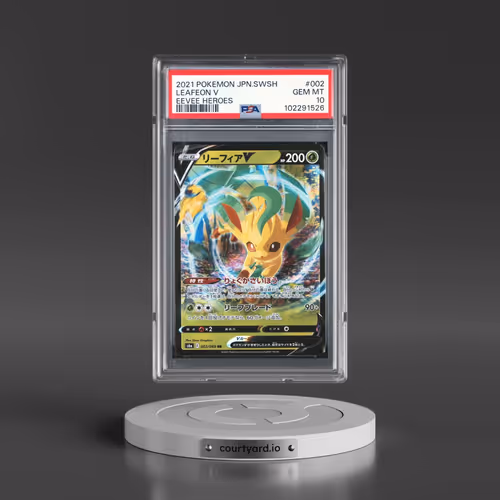 2021 Pokémon Sword & Shield Eevee Heroes #002 Leafeon V - Holo (PSA 10 GEM MINT)
