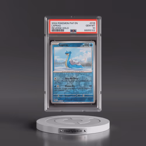 2024 Pokémon Paf EN-Paldean Fates #016 Lapras - Reverse Holo (PSA 10 GEM MINT)