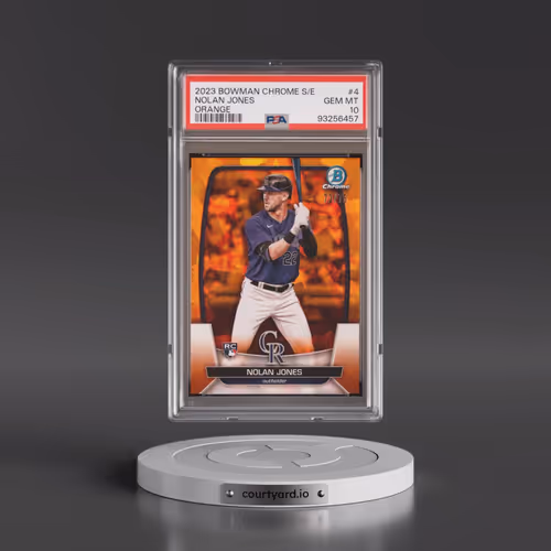 2023 Bowman Chrome Sapphire Edition #4 Nolan Jones - Orange (PSA 10 GEM MINT)