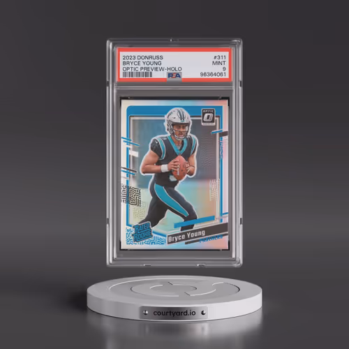 2023 Panini Donruss #311 Bryce Young - Optic Preview-Holo (PSA 9 MINT)