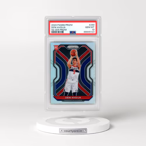 2020 Panini Prizm #290 Deni Avdija - Silver Prizm (PSA 10 GEM MINT)