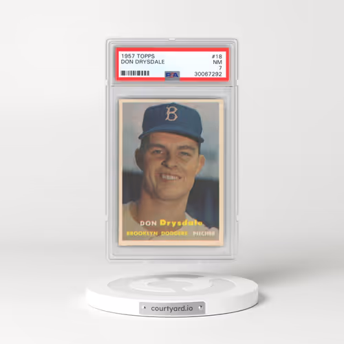 1957 Topps #18 Don Drysdale (PSA 7 NM)