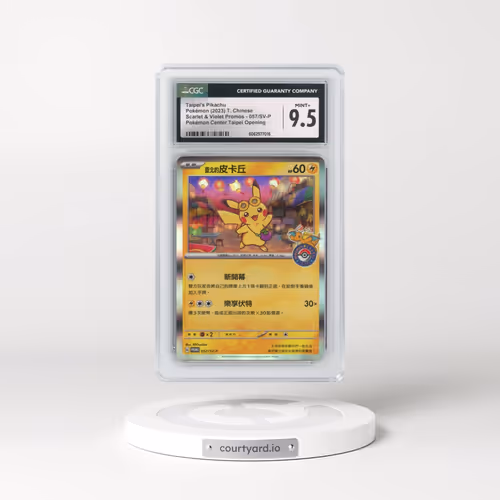 2022 Scarlet & Violet Promos - Traditional #057/SV-P Taipei's Pikachu - Holo Pokémon Center Taipei Opening (CGC 9.5 MINT+)