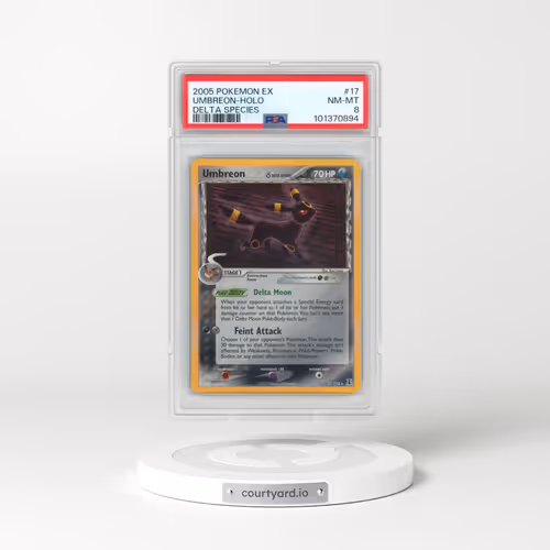 2005 Pokémon EX Delta Species #17 Umbreon - Holo (PSA 8 NM-MT)