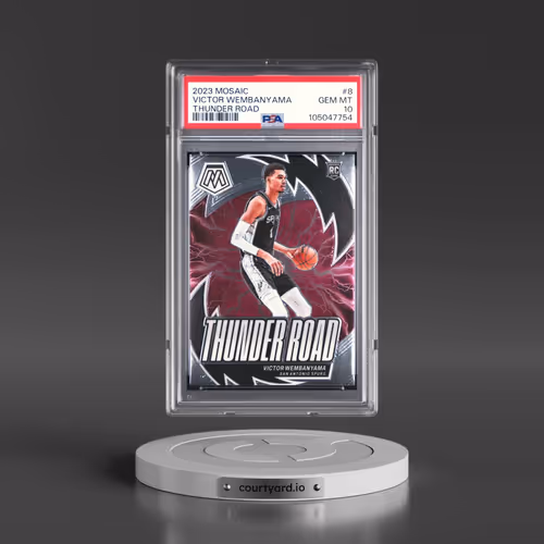 2023 Panini Mosaic Thunder Road #8 Victor Wembanyama (PSA 10 GEM MINT)