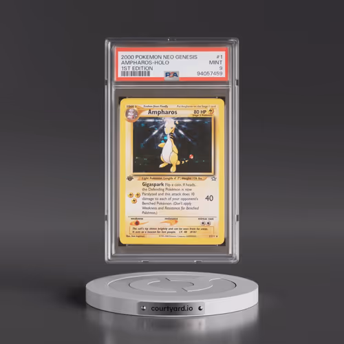 2000 Pokémon Neo Genesis #1 Ampharos - 1st Edition Holo (PSA 9 MINT)
