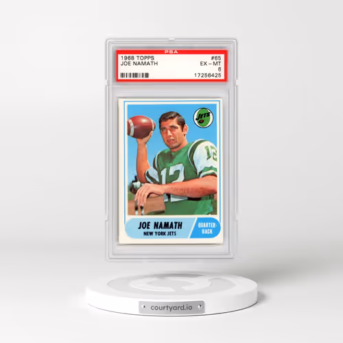 1968 Topps #65 Joe Namath (PSA 6 EX-MT)