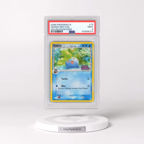 2006 Pokémon EX Holon Phantoms #73 Oddish - Reverse Foil (PSA 9 MINT)