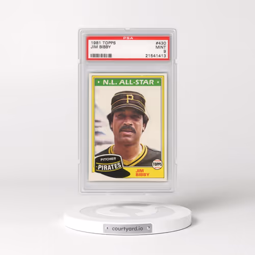 1981 Topps #430 Jim Bibby (PSA 9 MINT)
