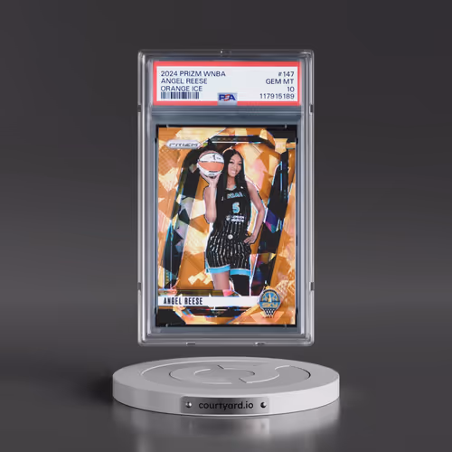2024 Panini Prizm WNBA #147 Angel Reese - Orange Ice (PSA 10 GEM MINT)