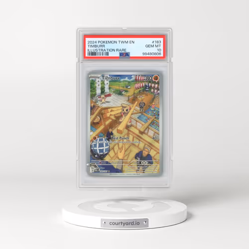 2024 Pokémon Twm EN-Twilight Masquerade #183 Timburr - Illustration Rare (PSA 10 GEM MINT)