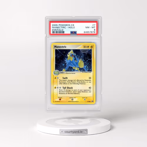2005 Pokémon EX Emerald #7 Manectric - Holo (PSA 8 NM-MT)