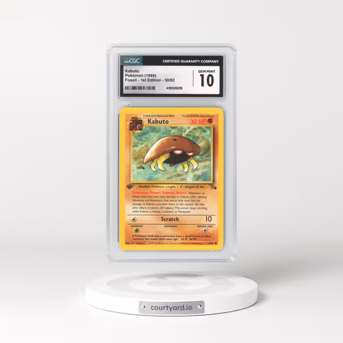 1999 Fossil #50 Kabuto - 1st Edition 1st Edition (CGC 10 GEM MINT)