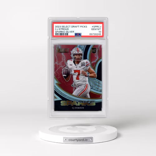 2023 Panini Select Draft Picks Sparks #SPRCJ CJ Stroud - Silver Prizm (PSA 10 GEM MINT)