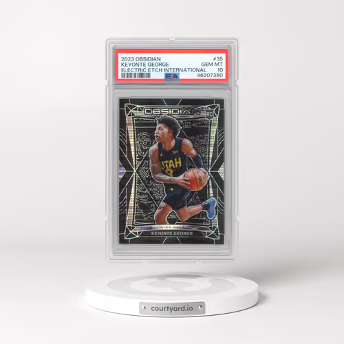 2023 Panini Obsidian #35 Keyonte George - Electric Etch International (PSA 10 GEM MINT)