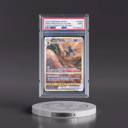 2023 Pokémon Sword and Shield Crown Zenith #GG68 Origin Forme Dialga Vstar - Full Art Secret (PSA 9
