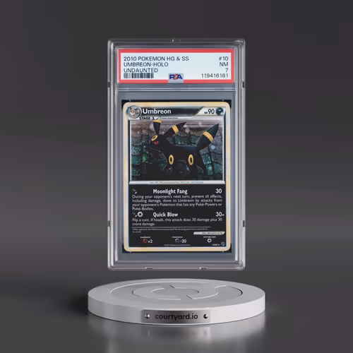 2010 Pokémon Heartgold & Soulsilver Undaunted #10 Umbreon - Holo (PSA 7 NM)