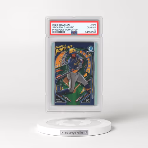 2024 Bowman Prospect Power-Up #PP6 Jackson Chourio (PSA 10 GEM MINT)