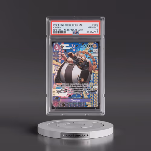 2024 One Piece OP08-Two Legends #005 Queen - Special Alternate Art (PSA 10 GEM MINT)