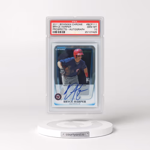 2011 Bowman Chrome Prospects #BCP111 Bryce Harper - Autograph (PSA 10 GEM MINT)