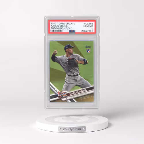 2017 Topps Update #US166 Aaron Judge - Throwing-Gold (PSA 10 GEM MINT)