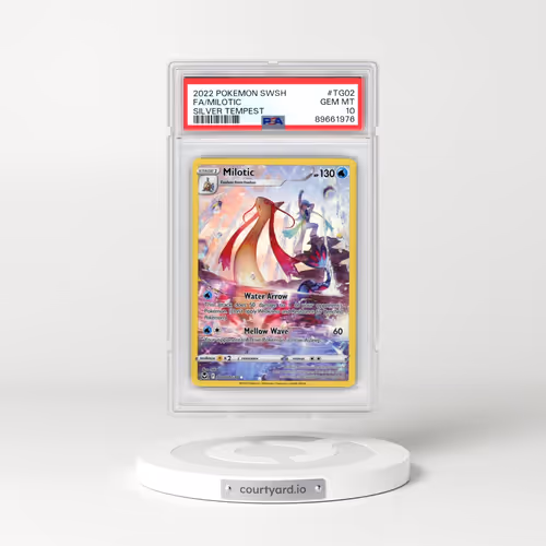 2022 Pokémon Sword & Shield Silver Tempest #TG02 Milotic - Full Art (PSA 10 GEM MINT)