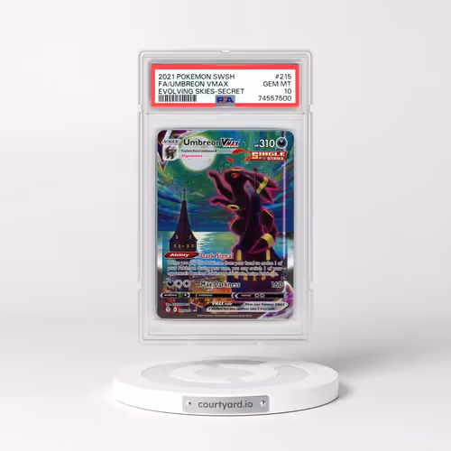 2021 Pokémon Sword & Shield Evolving Skies #215 Umbreon Vmax - Full Art Secret (PSA 10 GEM MINT)