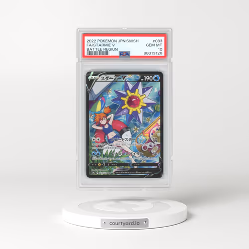 2022 Pokémon Sword & Shield Battle Region #083 Starmie V - Holo Full Art (PSA 10 GEM MINT)