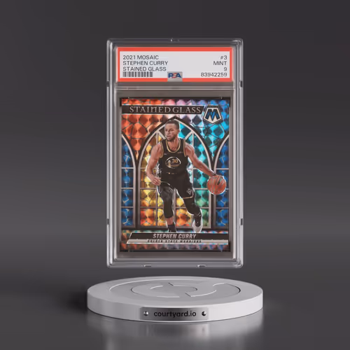 2021 Panini Mosaic Stained Glass #3 Stephen Curry (PSA 9 MINT)