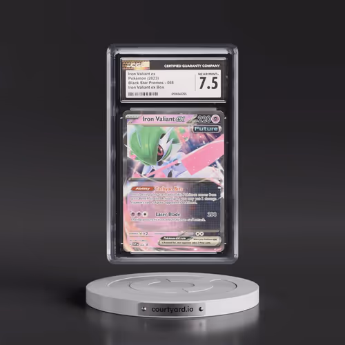 2023 Pokémon Svp EN-SV Black Star Promo #068 Iron Valiant EX - Holo Iron Valiant EX Box (CGC 7.5 NM+